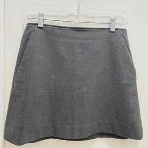 UNIQLO Grey Plaid Mini Skirt